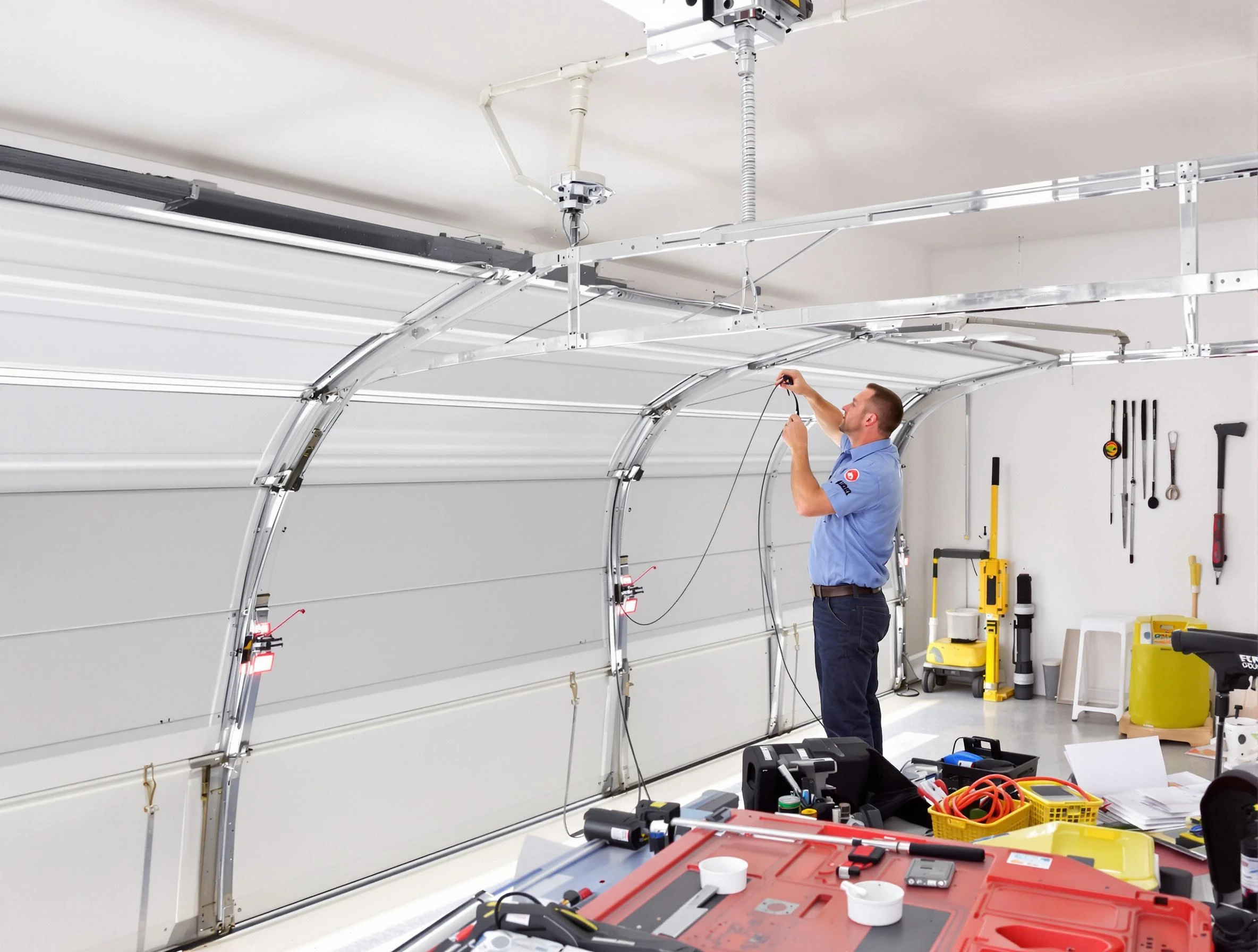 Garage door cable repair service by Mesa Garage Door Repair in Mesa